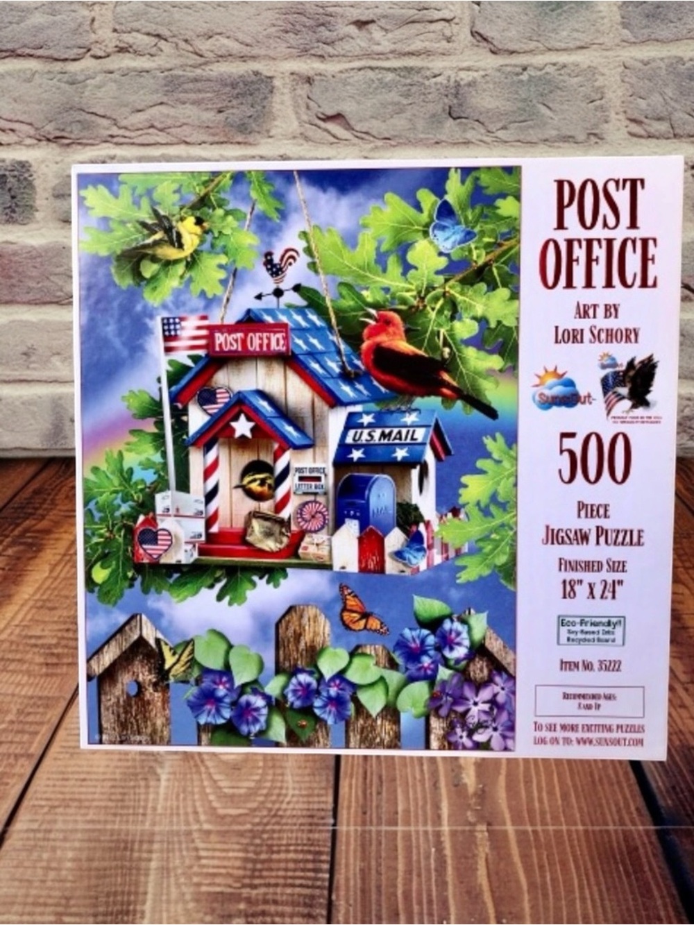 Sunsout Jigsaw Puzzle 500 Piece USA POST OFFICE Lovely Art Work
